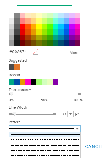 Linear data in ArcGIS Online or ArcGIS Enterprise